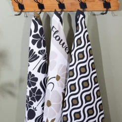 ATMOSPHERA Torchon imprimé "Twisted Lime" Outlet