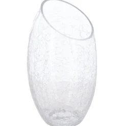 ATMOSPHERA Vase bombé, verre craquelé Online