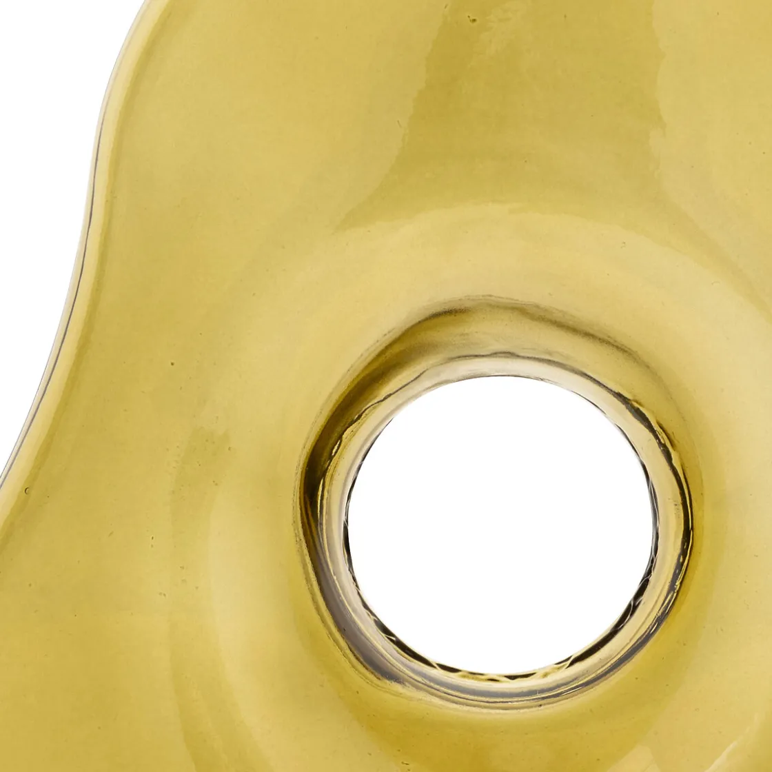 ATMOSPHERA Vase donut "Kaki" Outlet