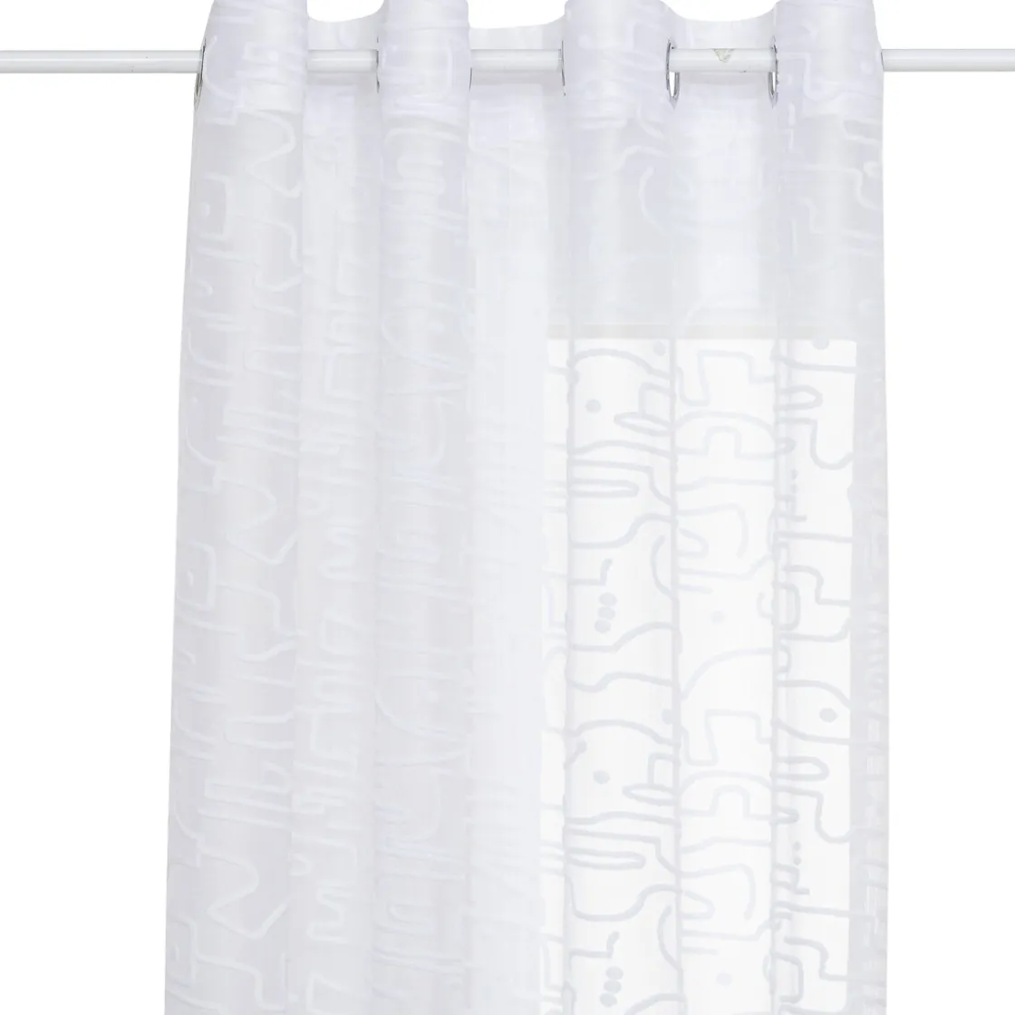 ATMOSPHERA Voilage Motif Fleurs "Lazi"